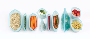Zip Top Reusable Silicone Bags